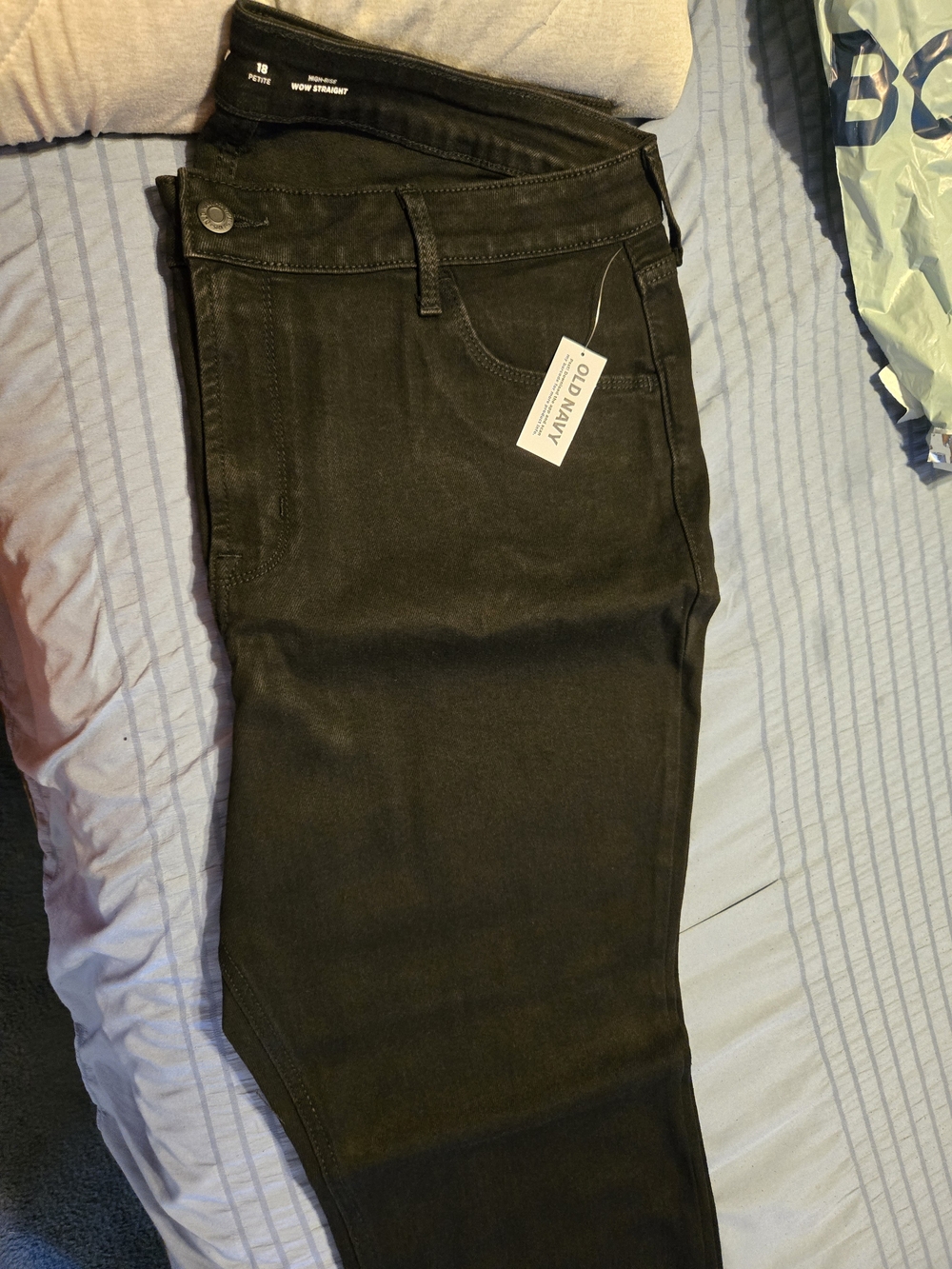 Old Navy Black WOW Sz 18p Straight Jeans